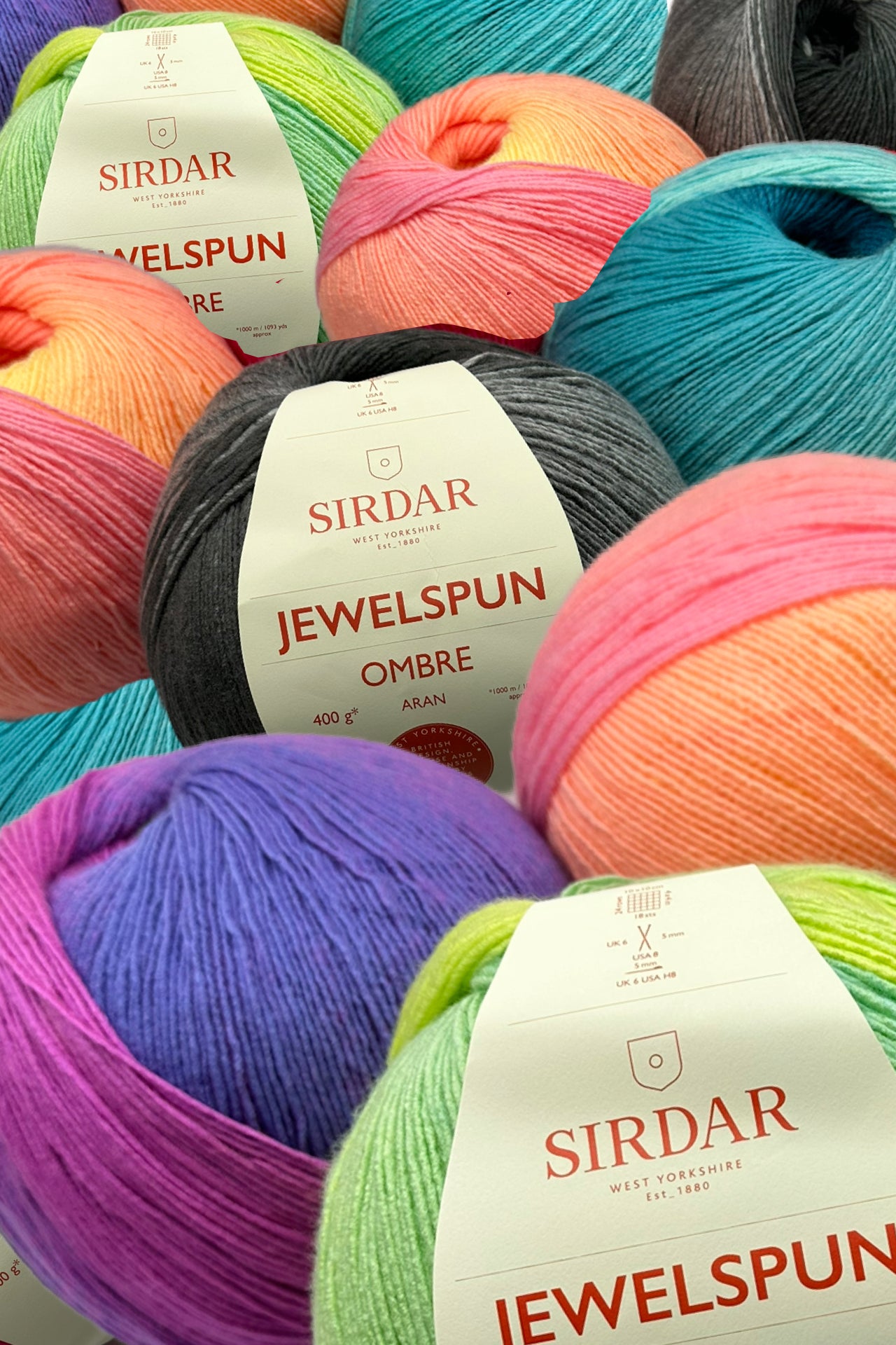 Sirdar Jewelspun Aran Ombré Yarn 400g