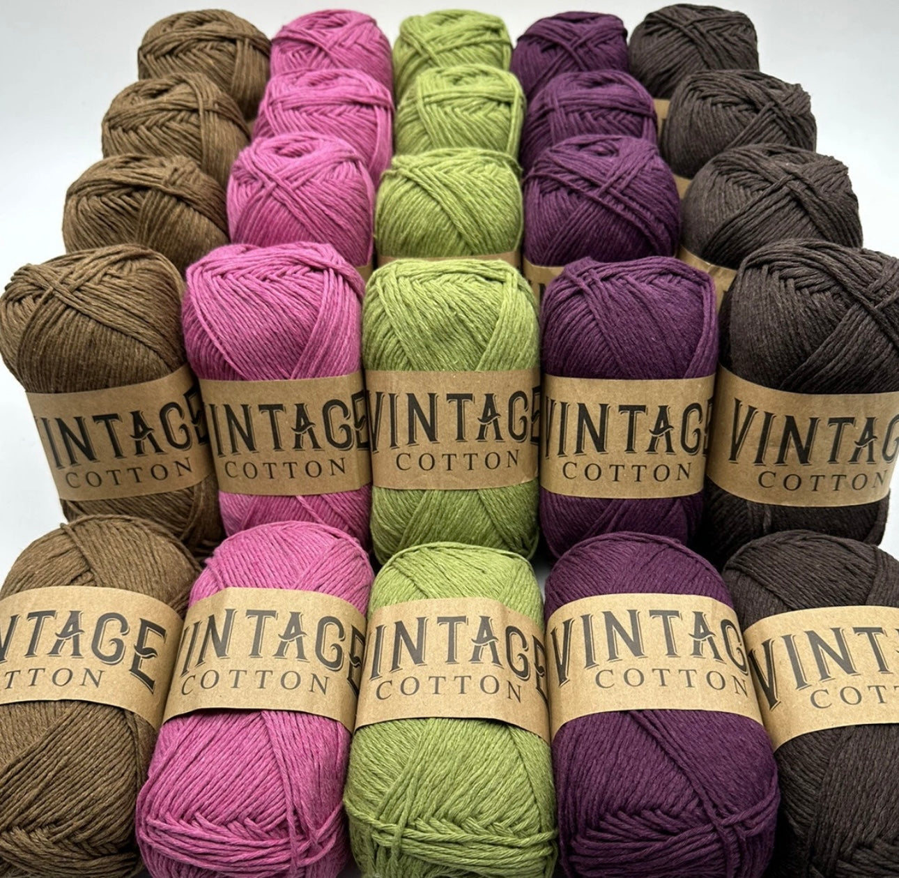 Vintage Cotton Yarn Colourways Bundle 16