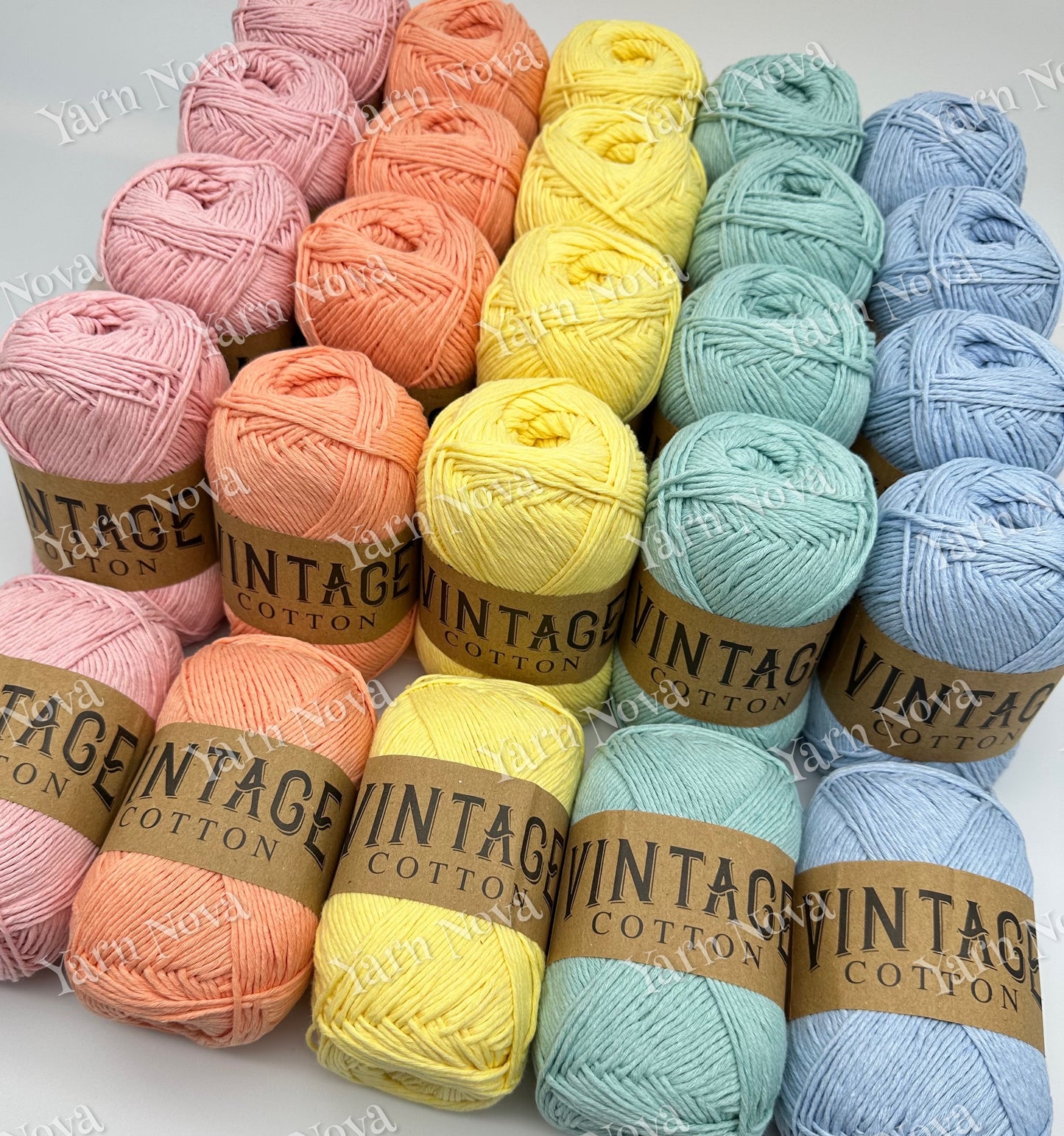 Vintage Cotton Yarn Colourways Bundle 10