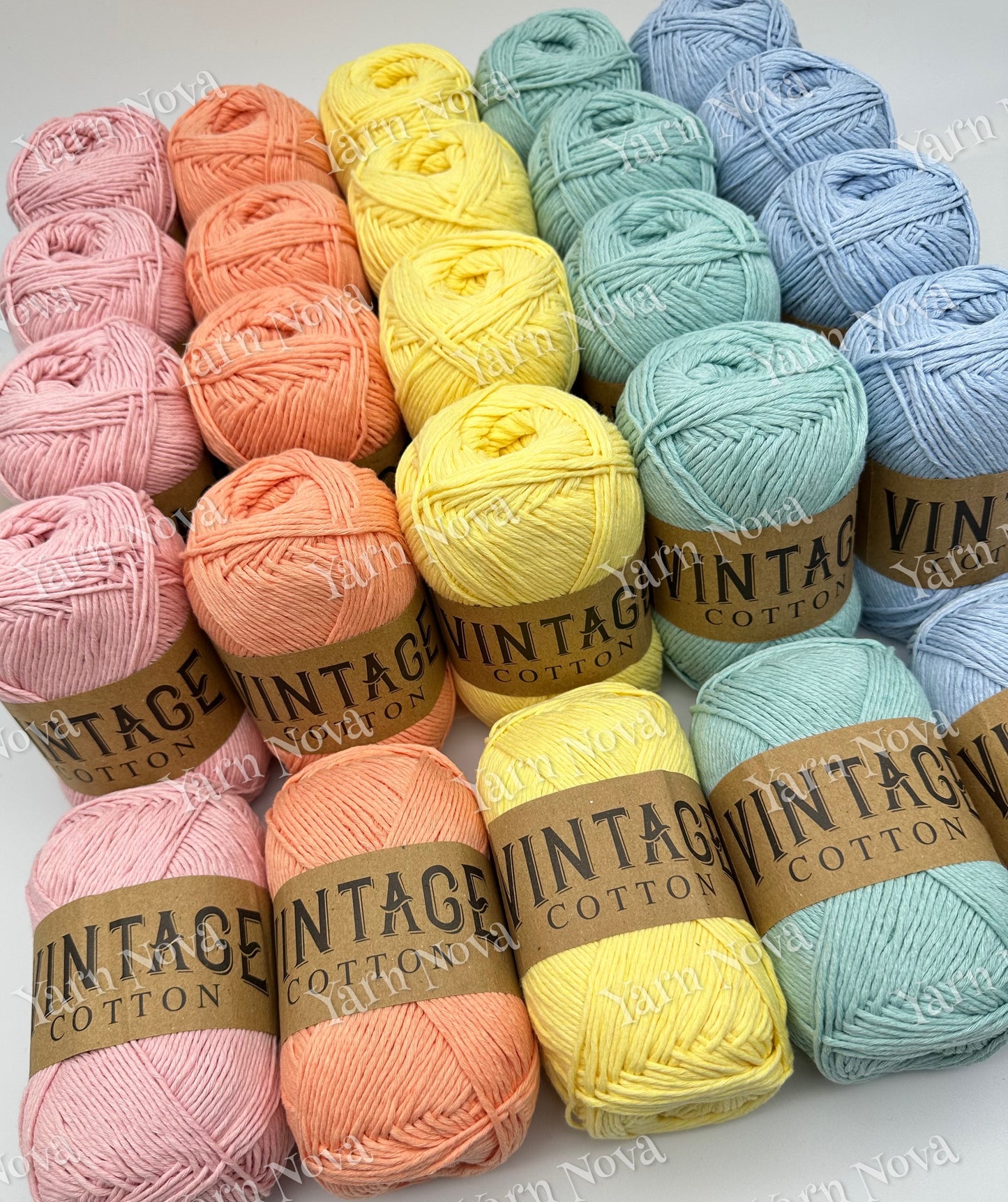 Vintage Cotton Yarn Colourways Bundle 10
