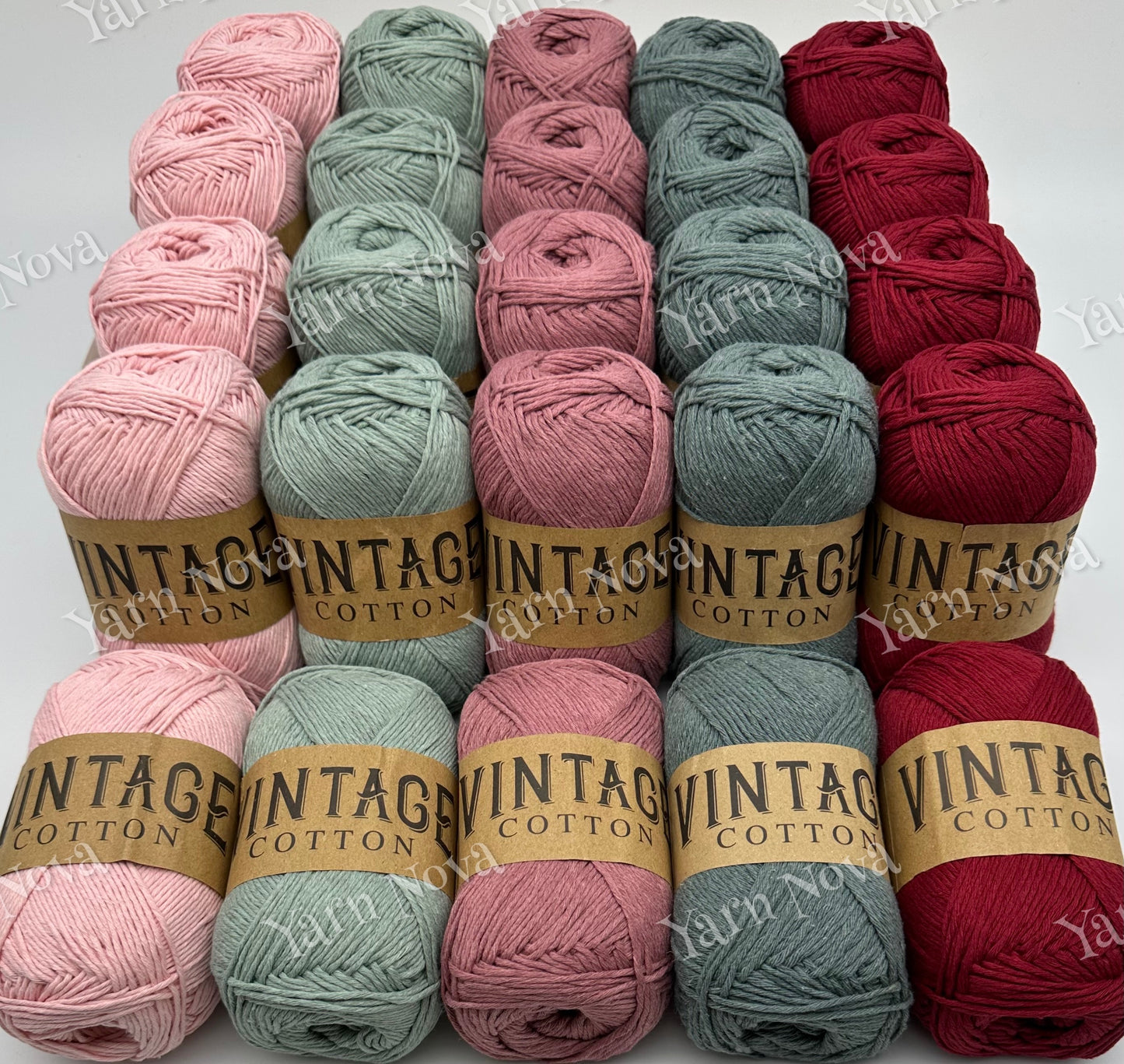Vintage Cotton Yarn Colourways Bundle 08