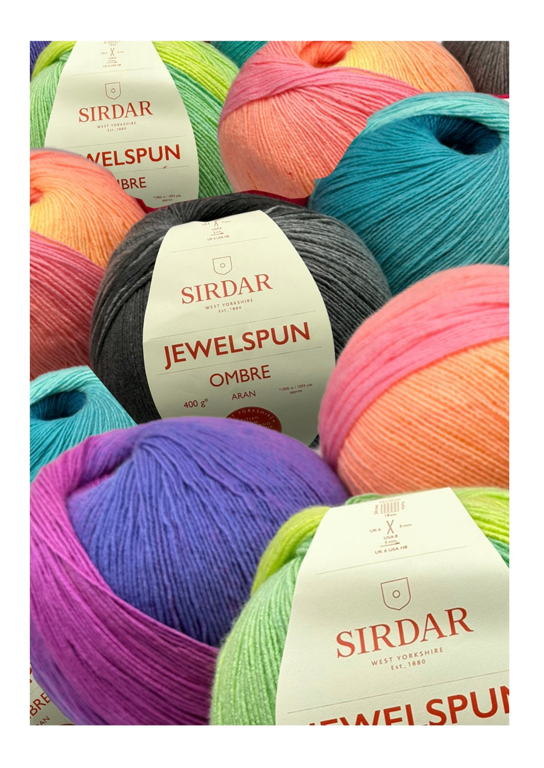 Sirdar Jewelspun Ombre collage
