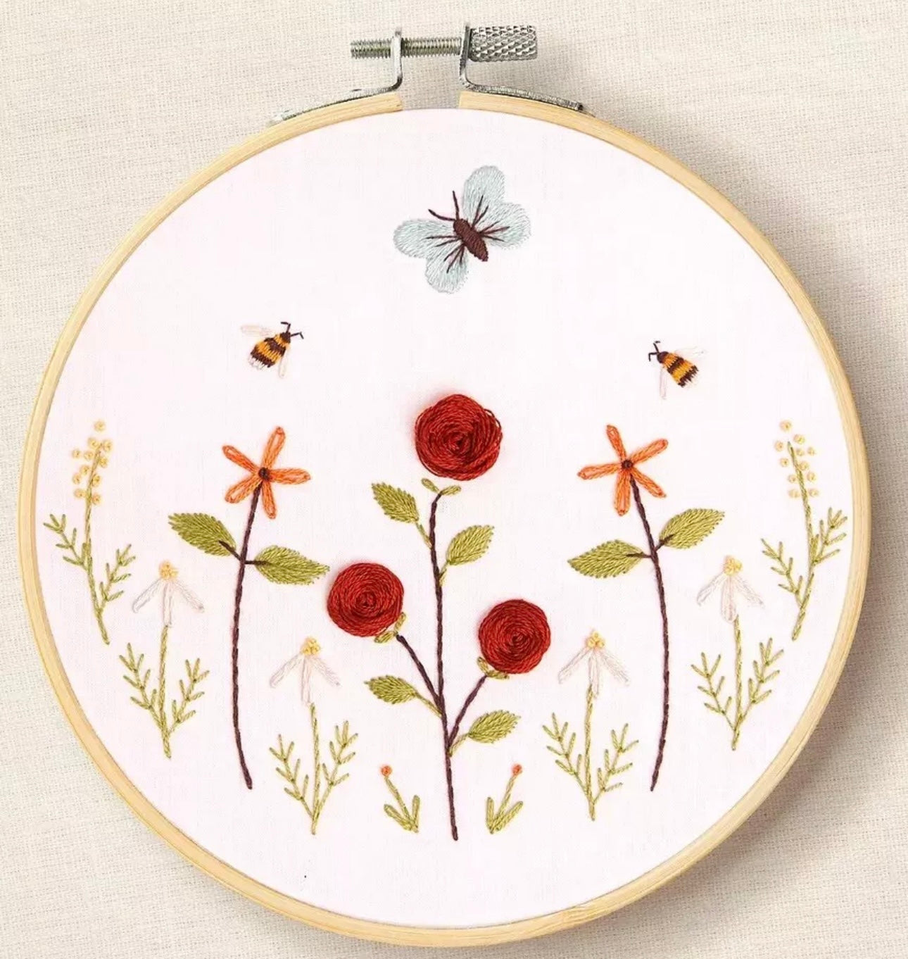 DMC Embroidery Kit - Butterfly Garden -Intermediate Kit