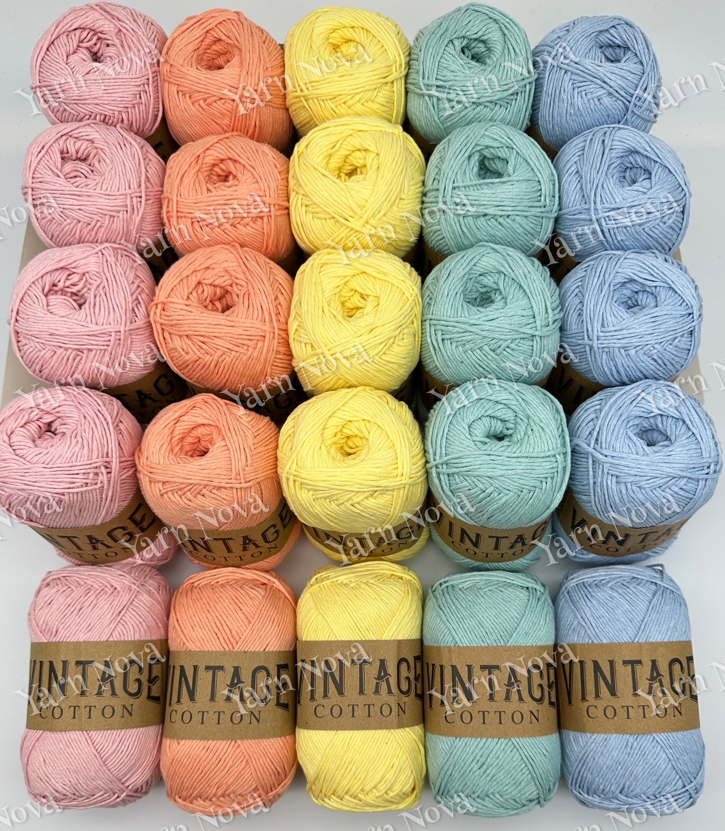 Vintage Cotton Yarn Colourways Bundle 10