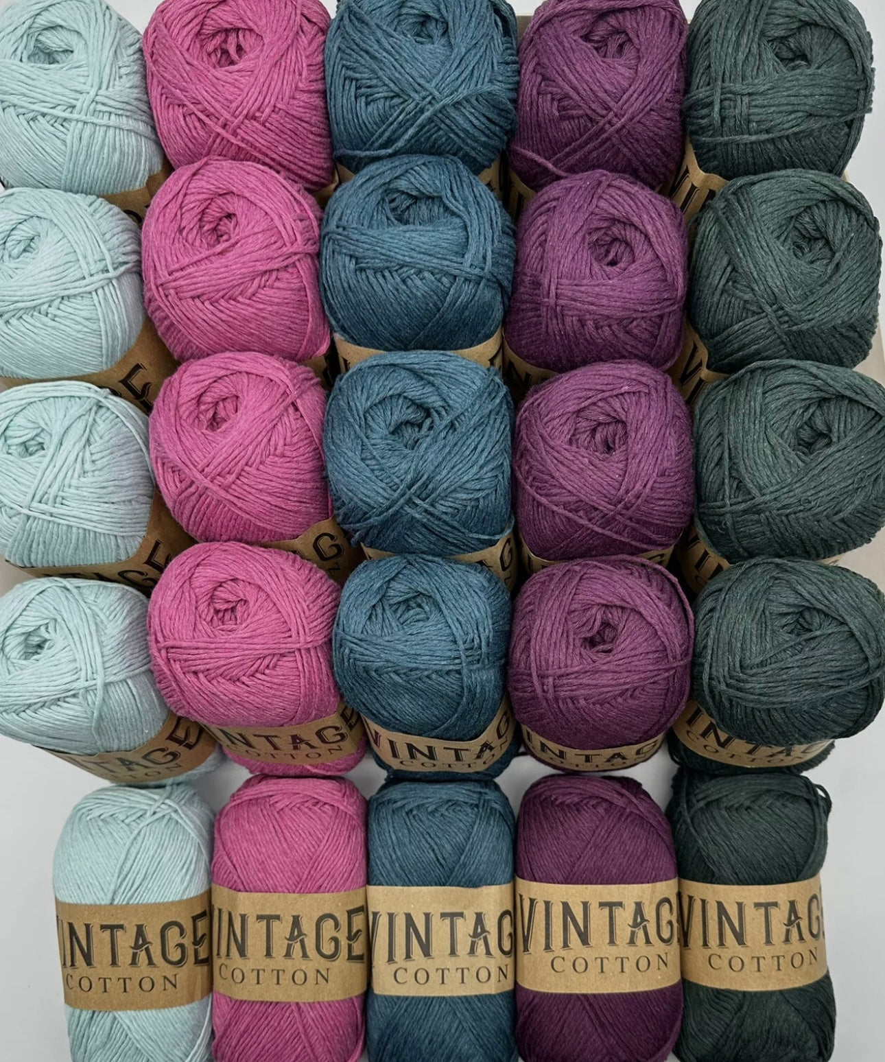 Vintage Cotton Yarn Colourways Bundle 15