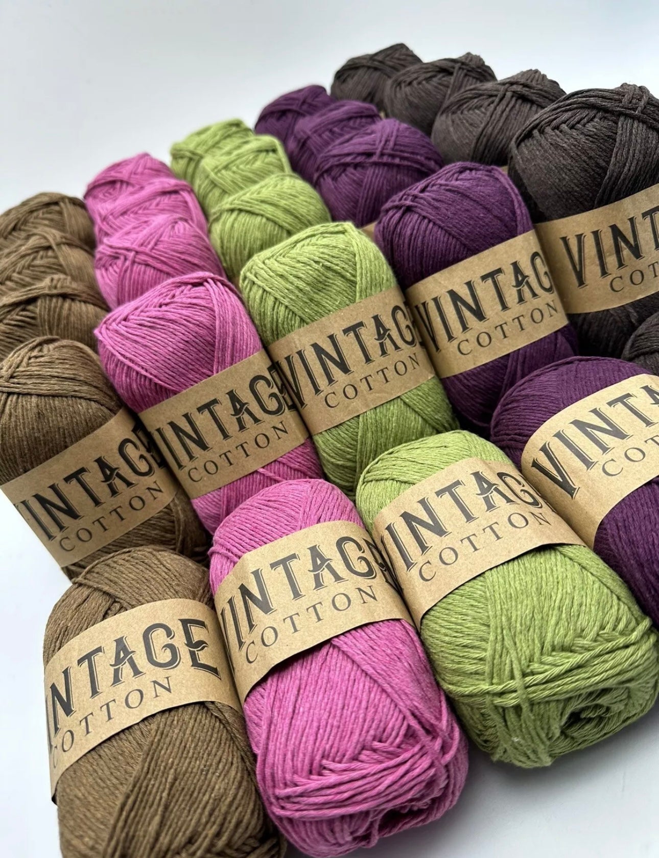 Vintage Cotton Yarn Colourways Bundle 16