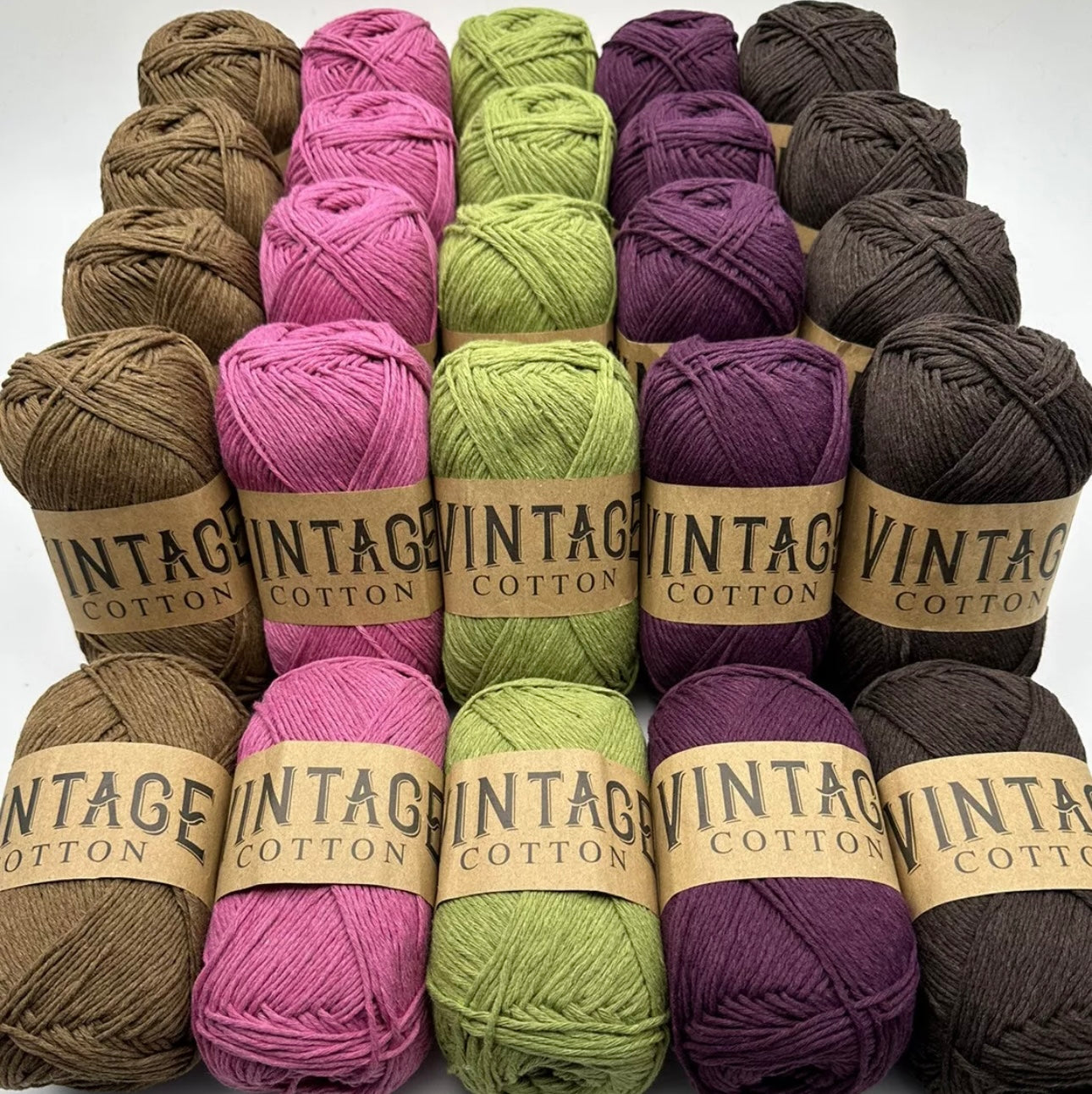Vintage Cotton Yarn Colourways Bundle 16