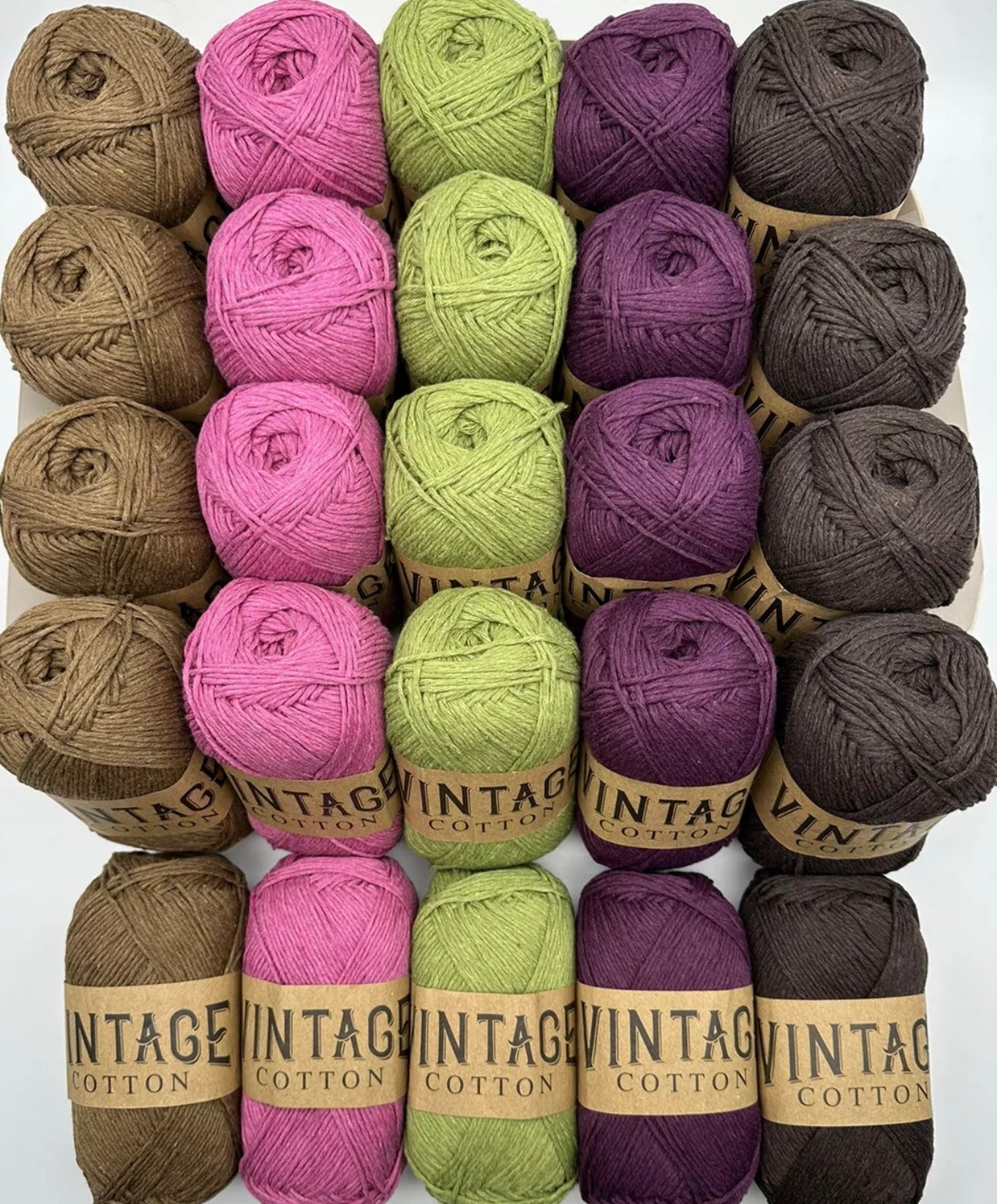Vintage Cotton Yarn Colourways Bundle 16