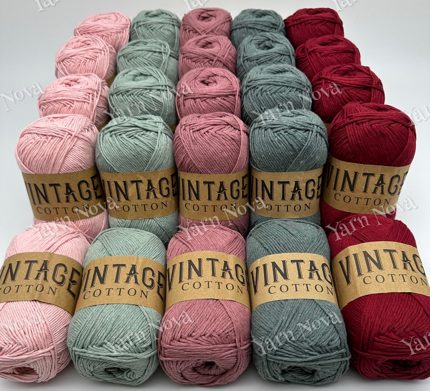 Vintage Cotton Yarn Colourways Bundle 08