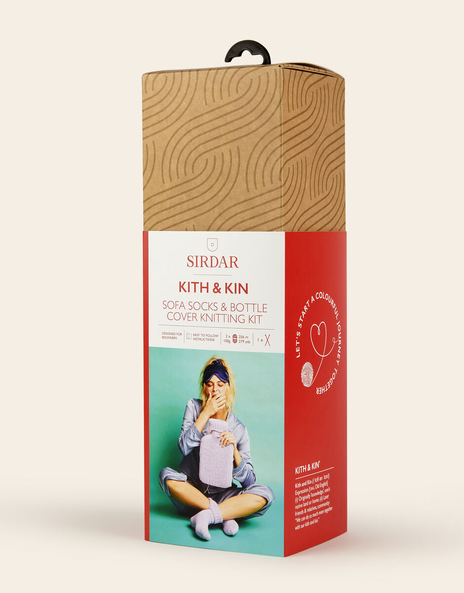 Sirdar Kith & Kin Knitting Kit - Sofa Socks & Bottle Cover