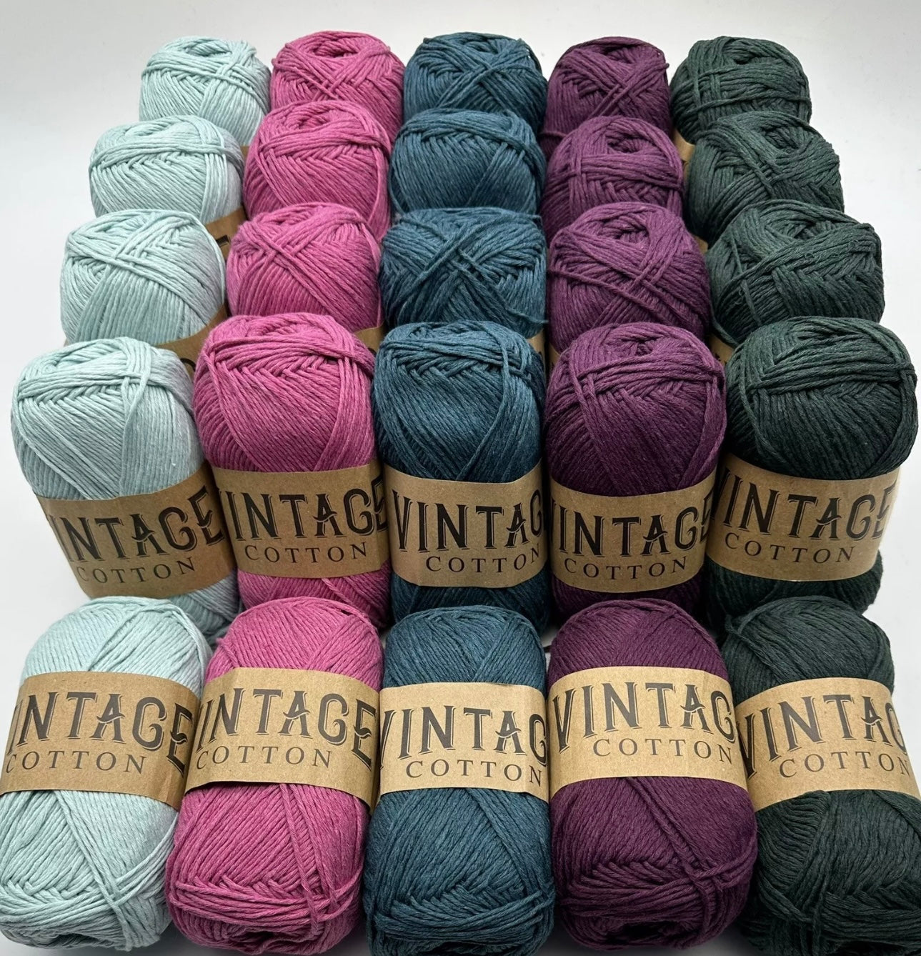Vintage Cotton Yarn Colourways Bundle 15