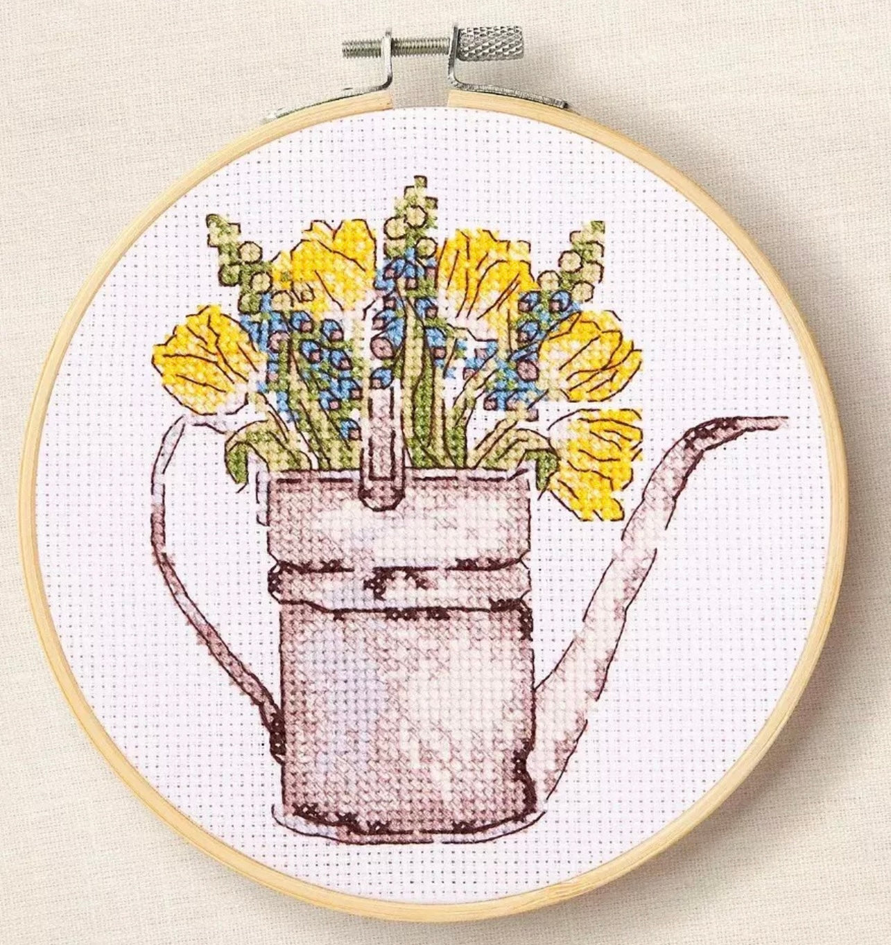 DMC Cross Stitch Kit - Sunshine Flowers By Anna Matvieieva - Intermediate Kit