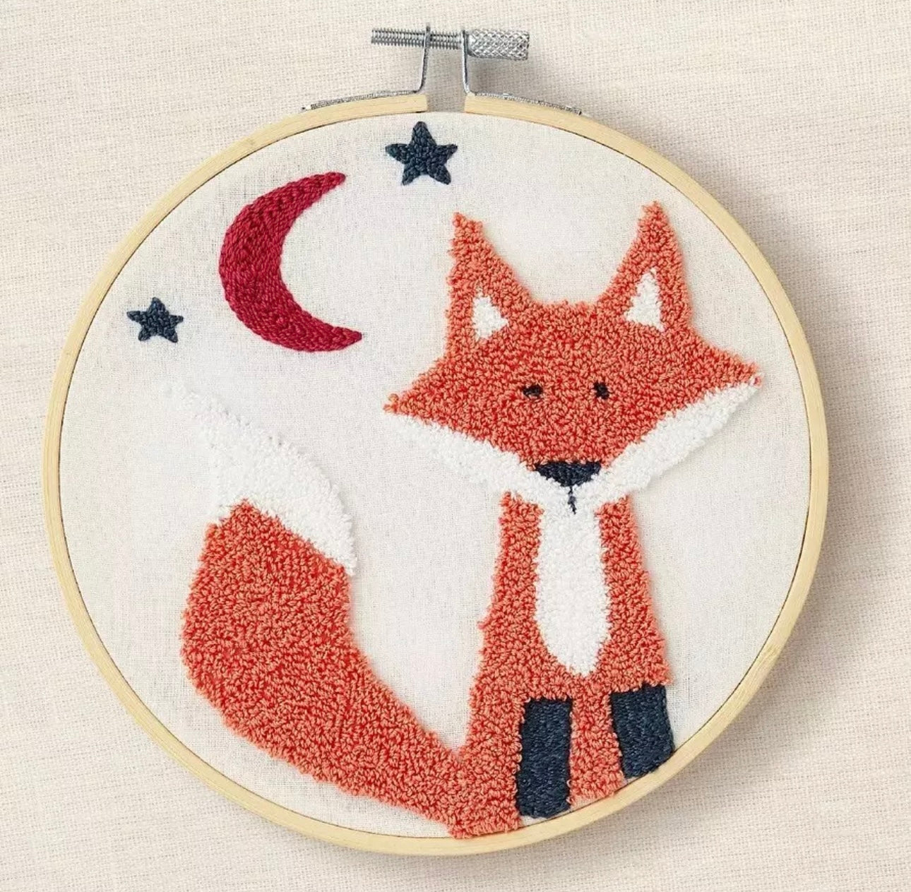 DMC Gift Of Stitch Punch Needle Kit - Flossie Fox - Intermediate Kit PN007K