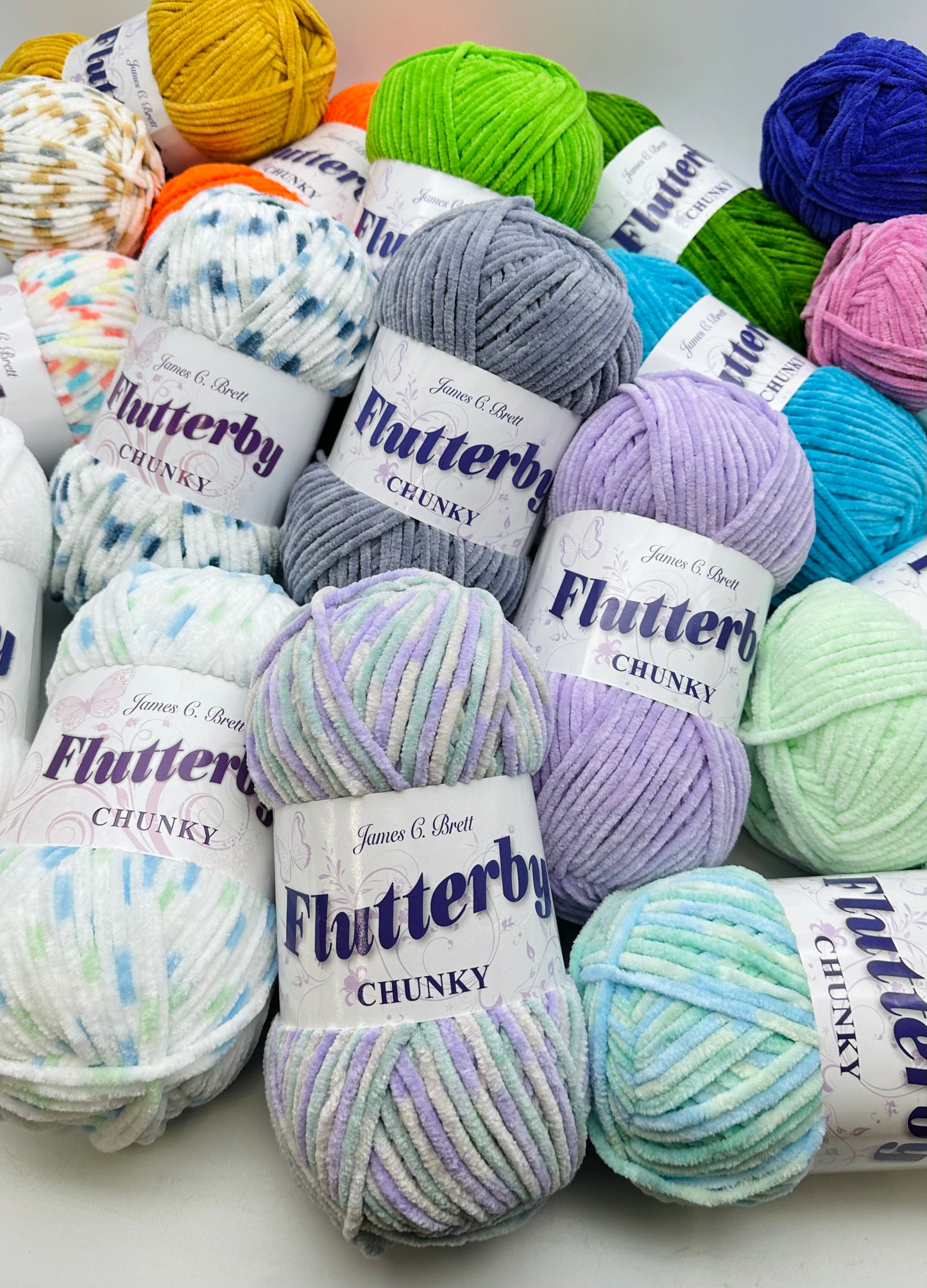 James C Brett Flutterby Chunky