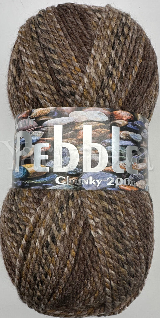 Woolcraft Pebble Chunky Knitting Crochet Yarn Wool - 200g - Choice 40+ Colours -