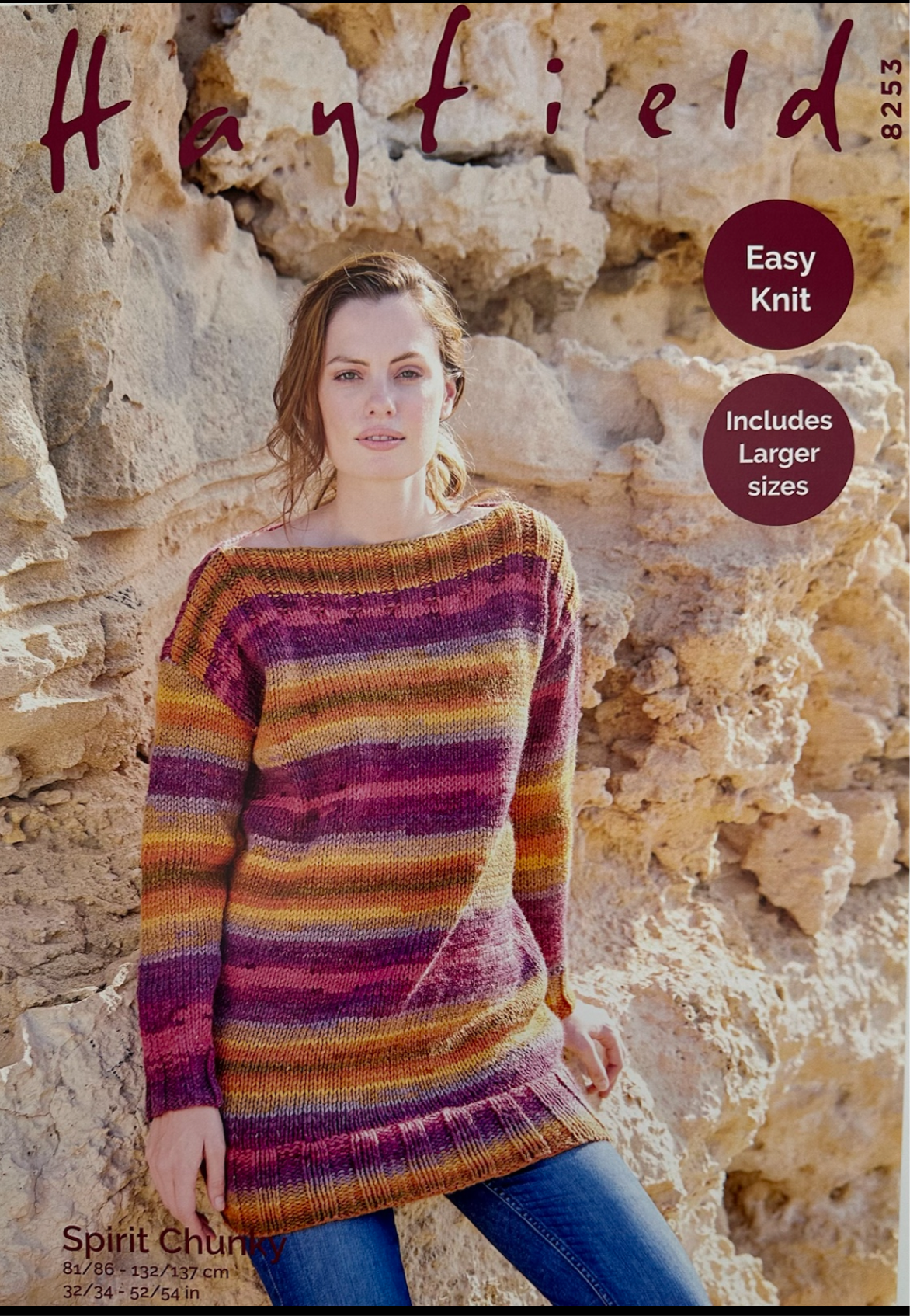 Sirdar Hayfield Spirit Chunky Knitting Pattern - Tunic Jumper Sweater - 8253