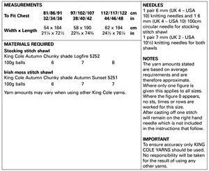 Pattern 5815 instructions 