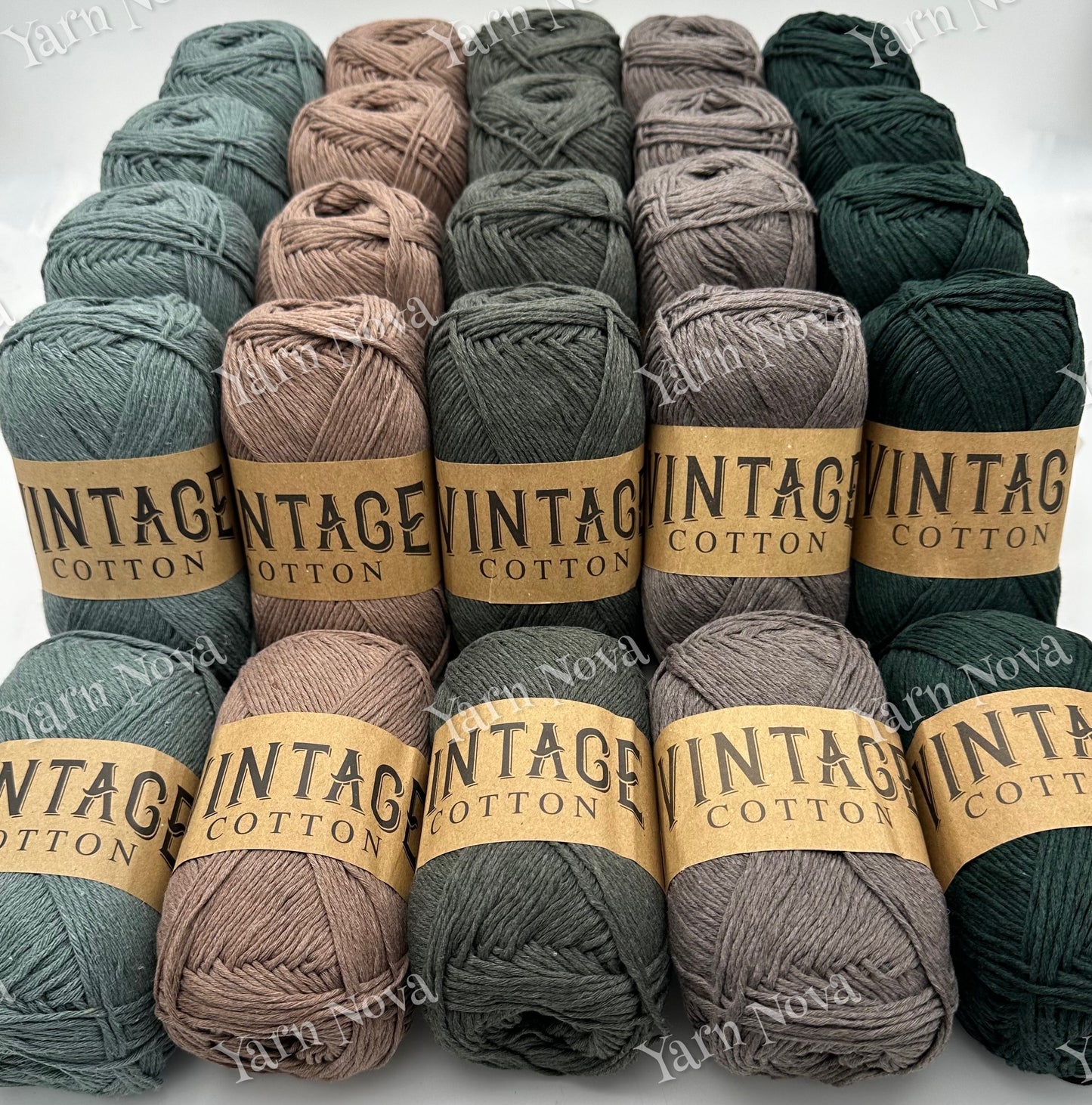 Vintage Cotton Yarn Colourways Bundle 12