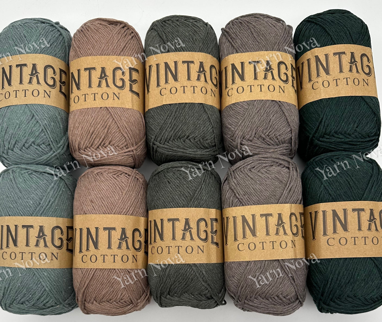 Vintage Cotton Yarn Colourways Bundle 12