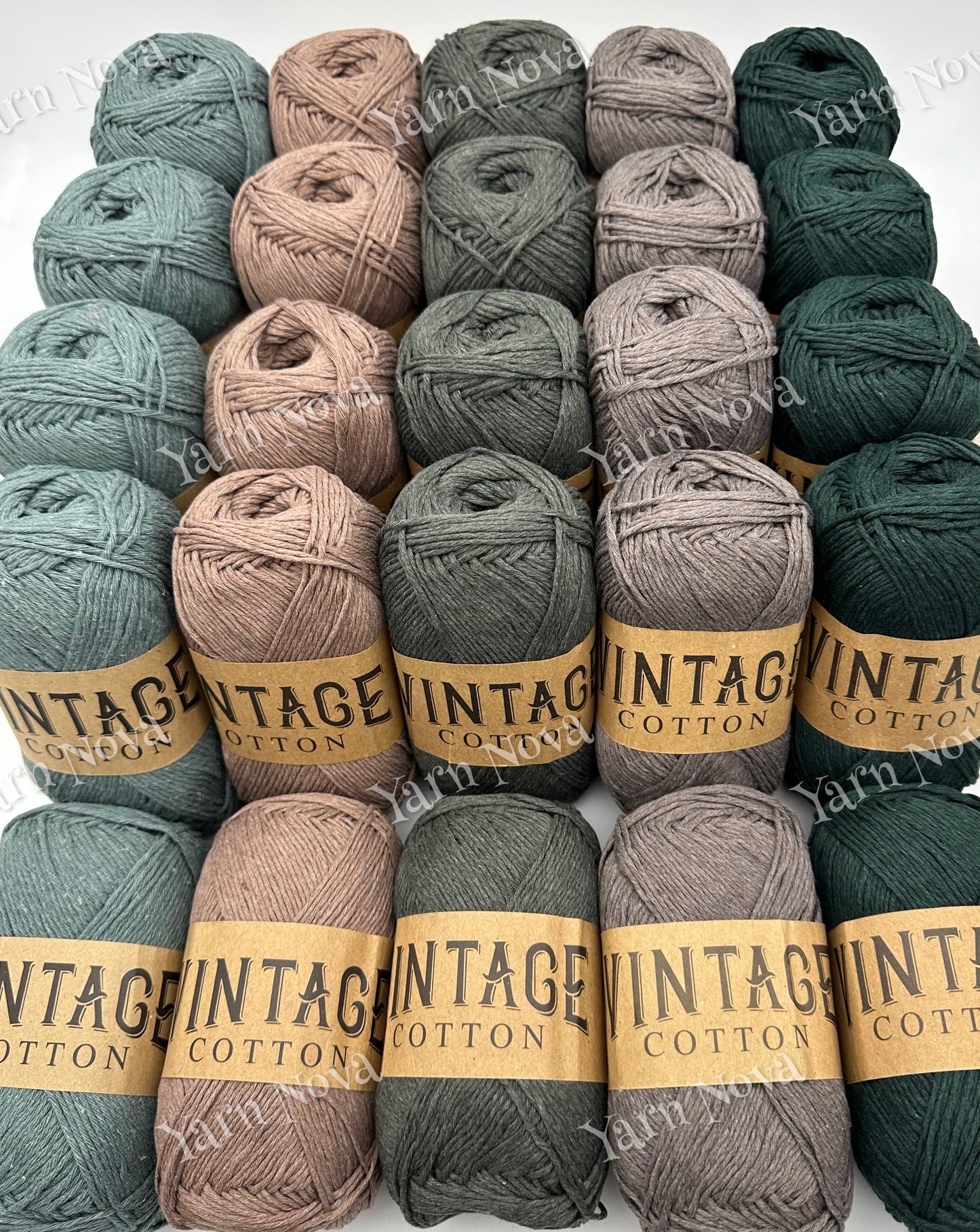 Vintage Cotton Yarn Colourways Bundle 12