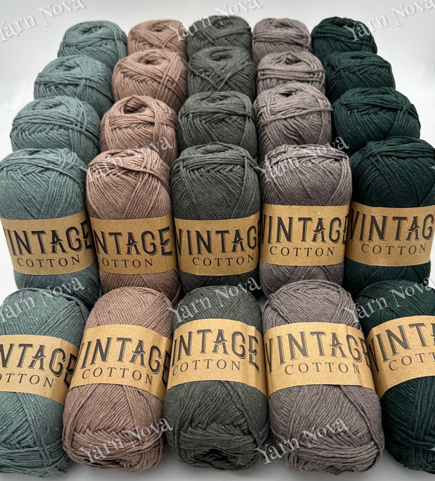Vintage Cotton Yarn Colourways Bundle 12