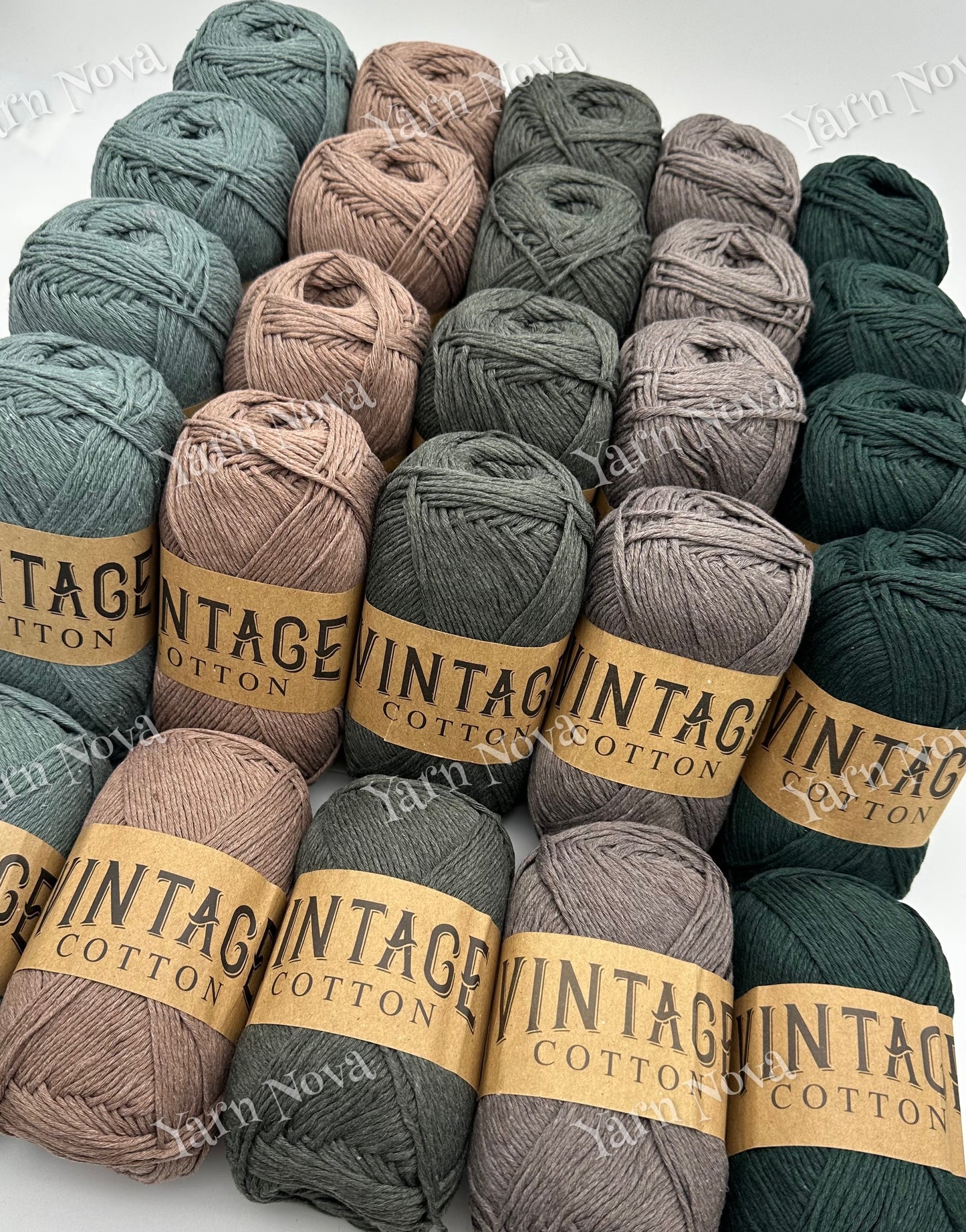 Vintage Cotton Yarn Colourways Bundle 12