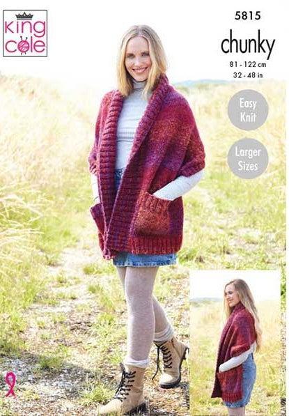 Chunky Yarn Shawl 5815 