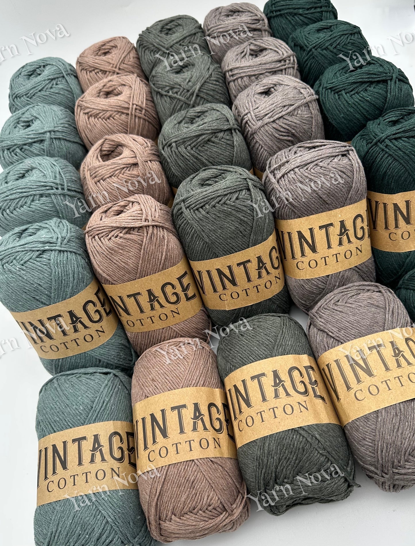 Vintage Cotton Yarn Colourways Bundle 12