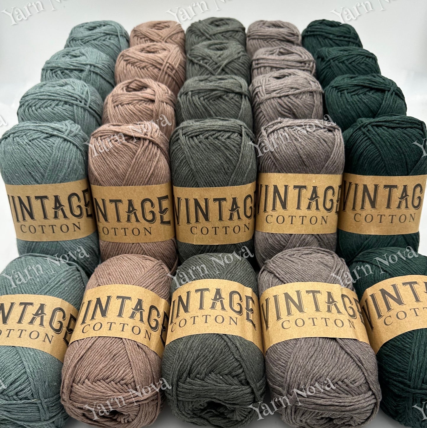 Vintage Cotton Yarn Colourways Bundle 12