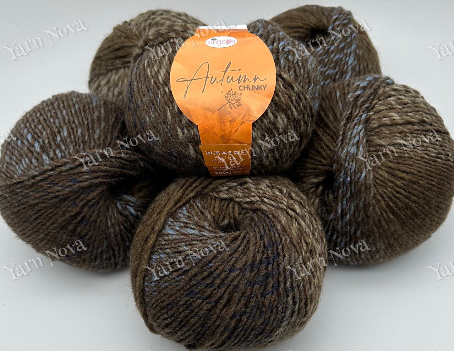 King Cole Autumn Chunky Yarn Bundles 6x100g Balls