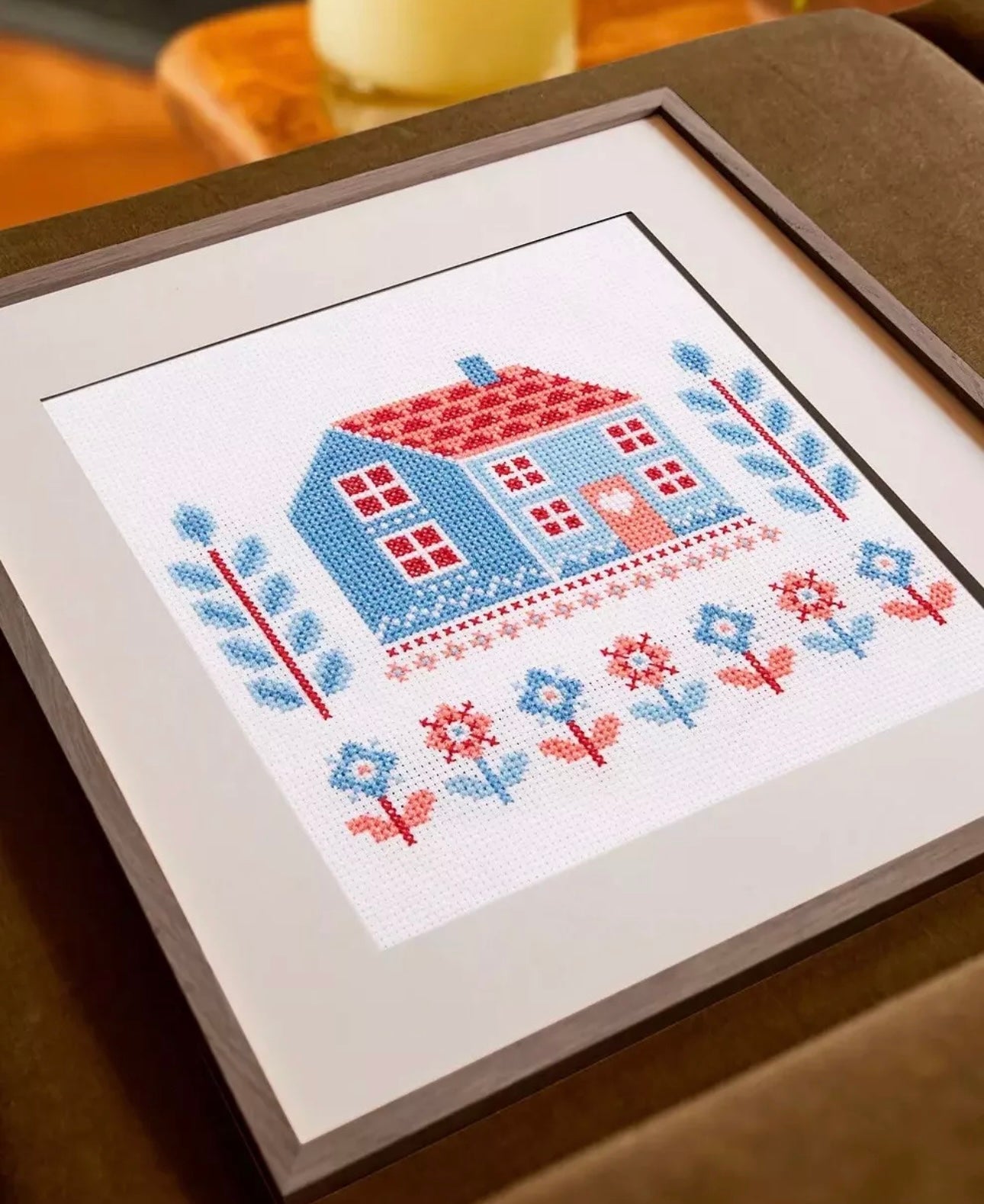 DMC Folk Cottage Embroidery Kit 
