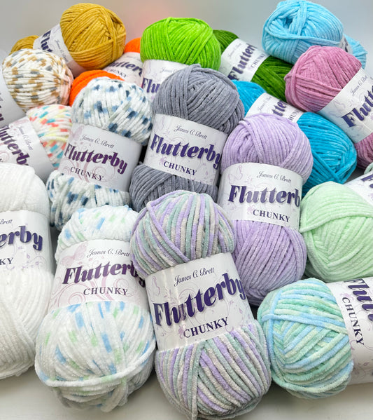 James C Brett Flutterby Chunky