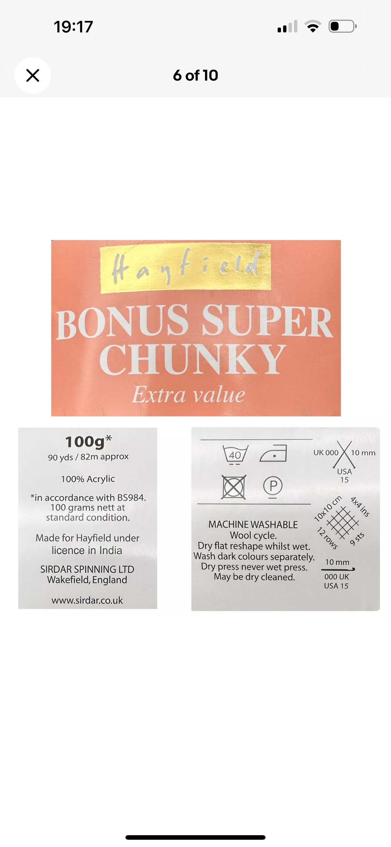 Hayfield Bonus Super Chunky