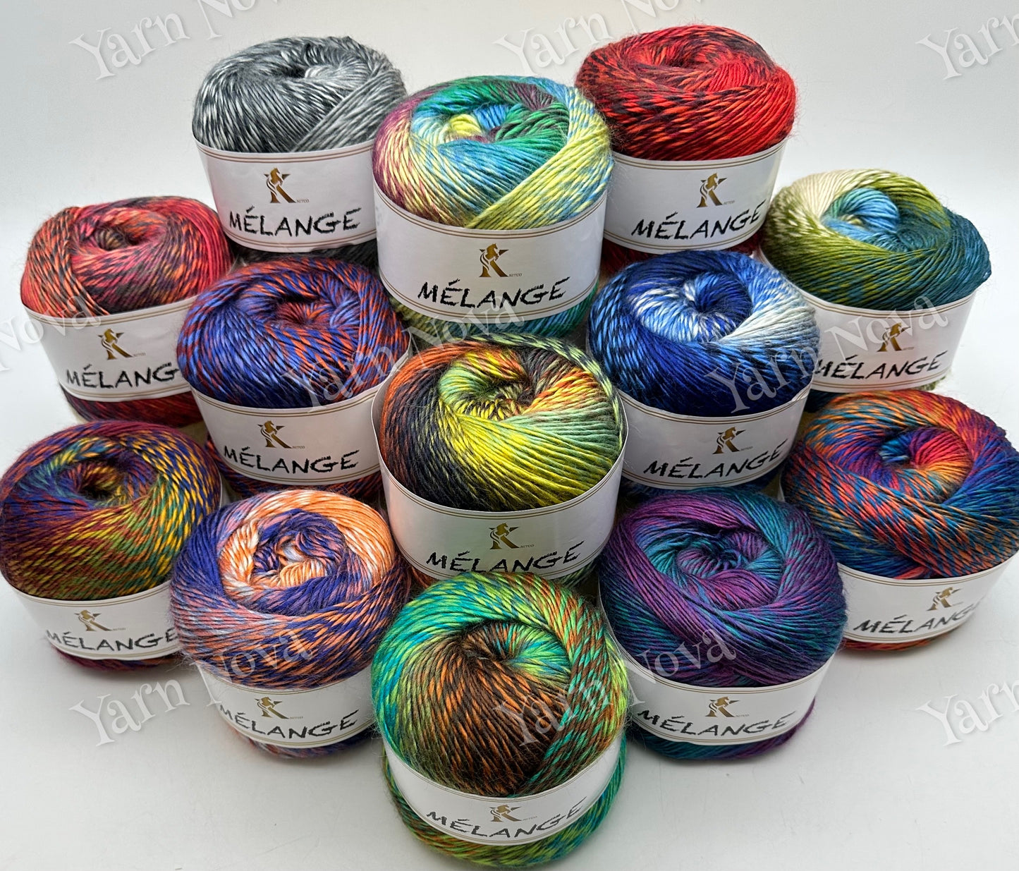 Knitco melange dk Yarn cakes 