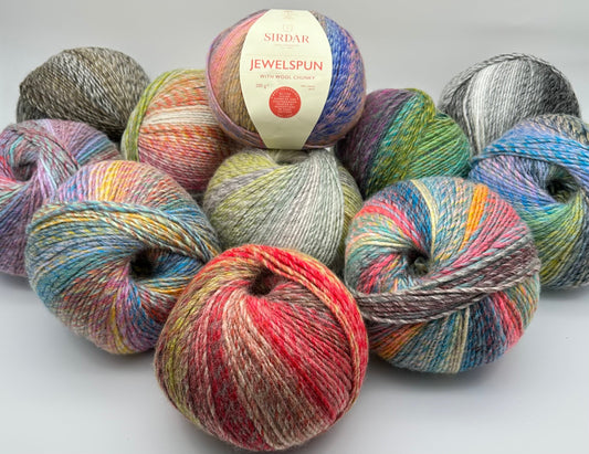 Sirdar Jewelspun with Wool Chunky Yarn all 11 colours  