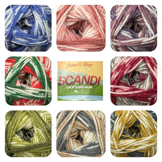 James C Brett Scandi Aran Wool Yarn 2 