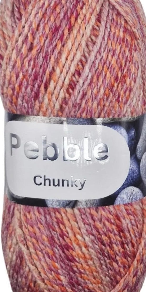 Woolcraft Pebble Chunky Knitting Crochet Yarn Wool - 200g - Choice 40+ Colours -