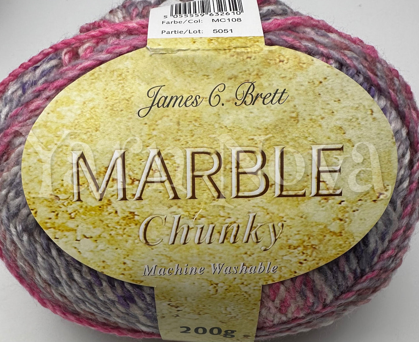 Marble Chunky Knitting Crochet Yarn Wool -James C Brett 200g Balls - All Colours
