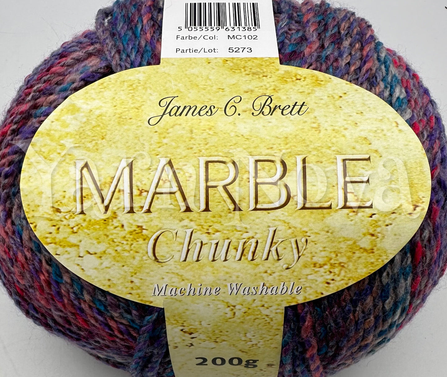 Marble Chunky Knitting Crochet Yarn Wool -James C Brett 200g Balls - All Colours