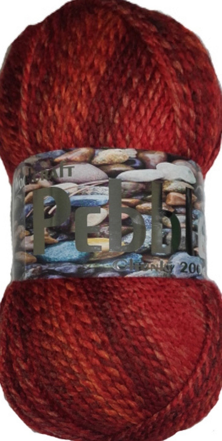Woolcraft Pebble Chunky Knitting Crochet Yarn Wool - 200g - Choice 40+ Colours -