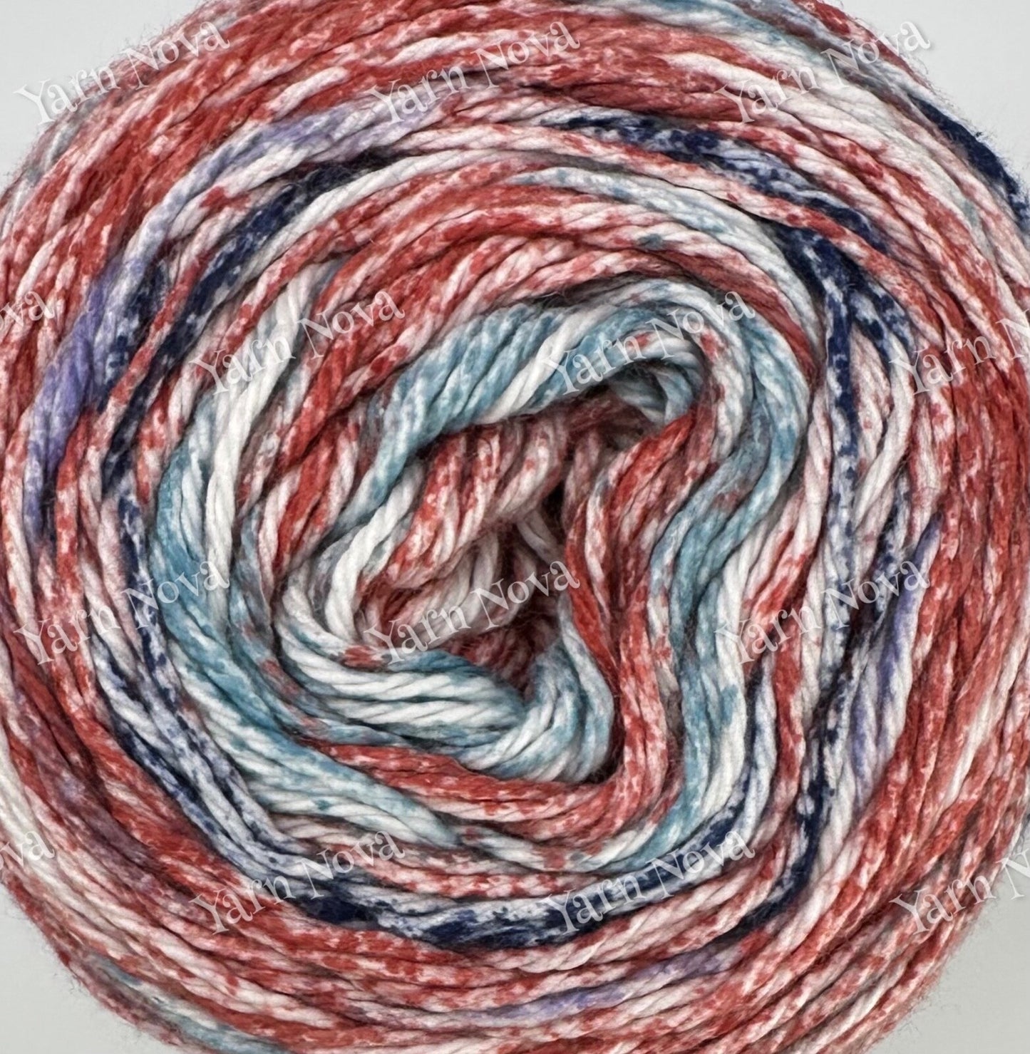 James C Brett Cotton Waves Variegated Knitting Crochet Yarn Wool DK - 100g Cake
