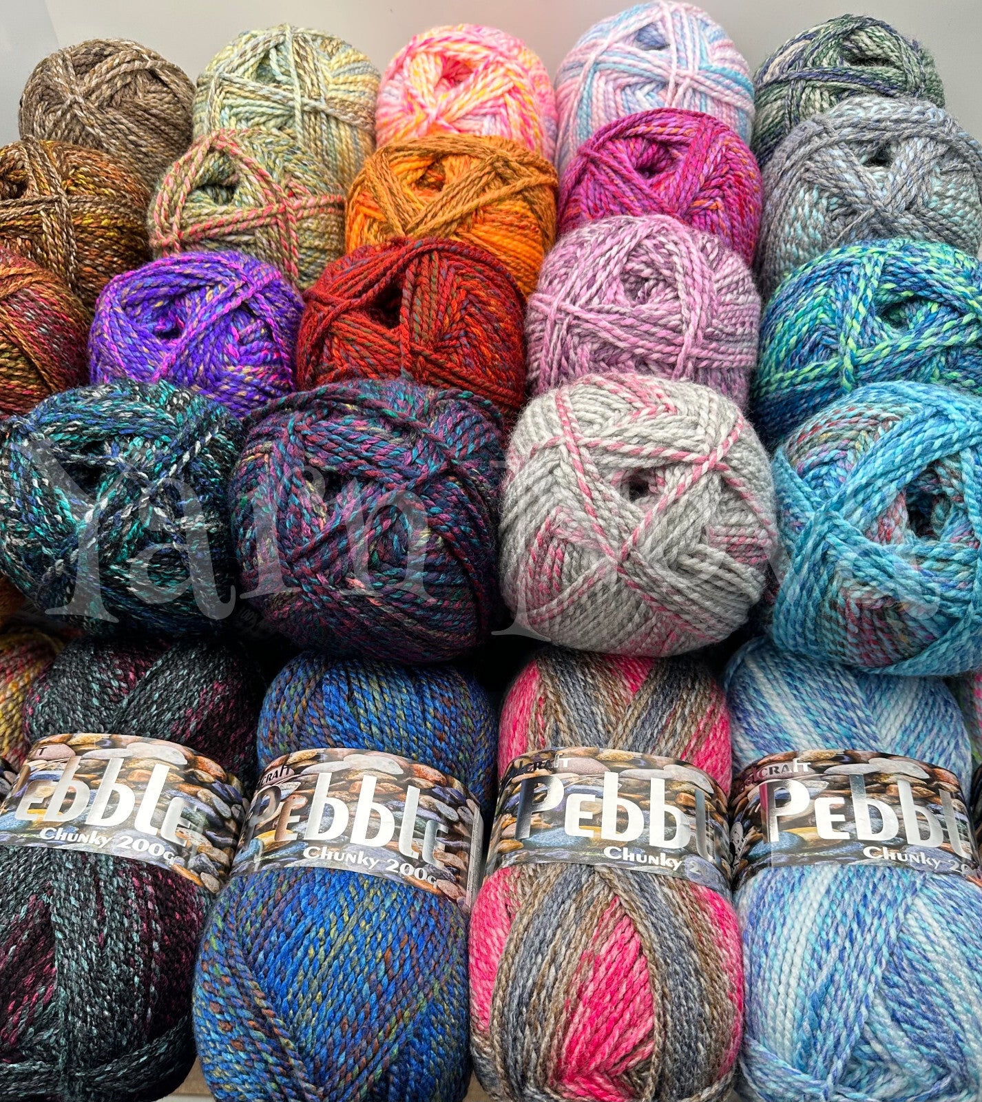 Woolcraft Pebble Chunky Knitting Crochet Yarn Wool - 200g - Choice 40+ Colours -