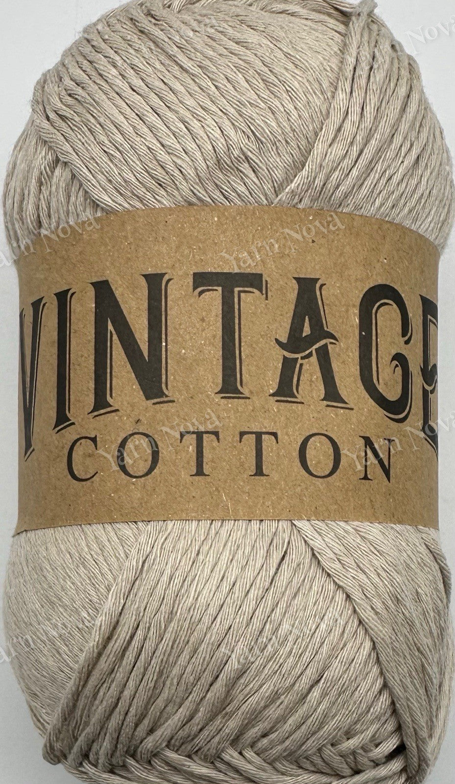 Vintage Cotton Yarn Knitting Crochet Yarn Wool - 5 x 100g Balls - V09 Beige
