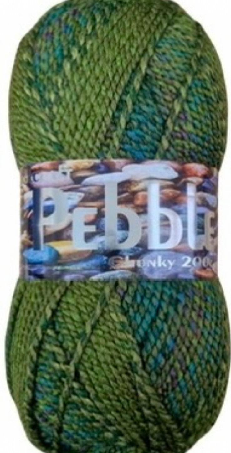 Woolcraft Pebble Chunky Knitting Crochet Yarn Wool - 200g - Choice 40+ Colours -