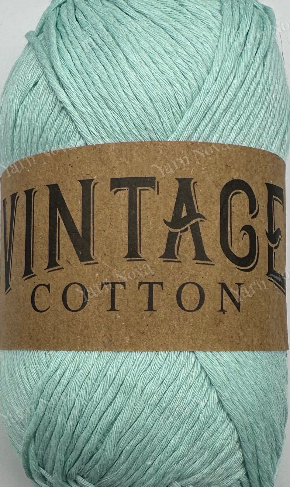 Vintage Cotton Knitting Crochet Yarn Wool - 5 x 100g Balls - V46 Mint Green
