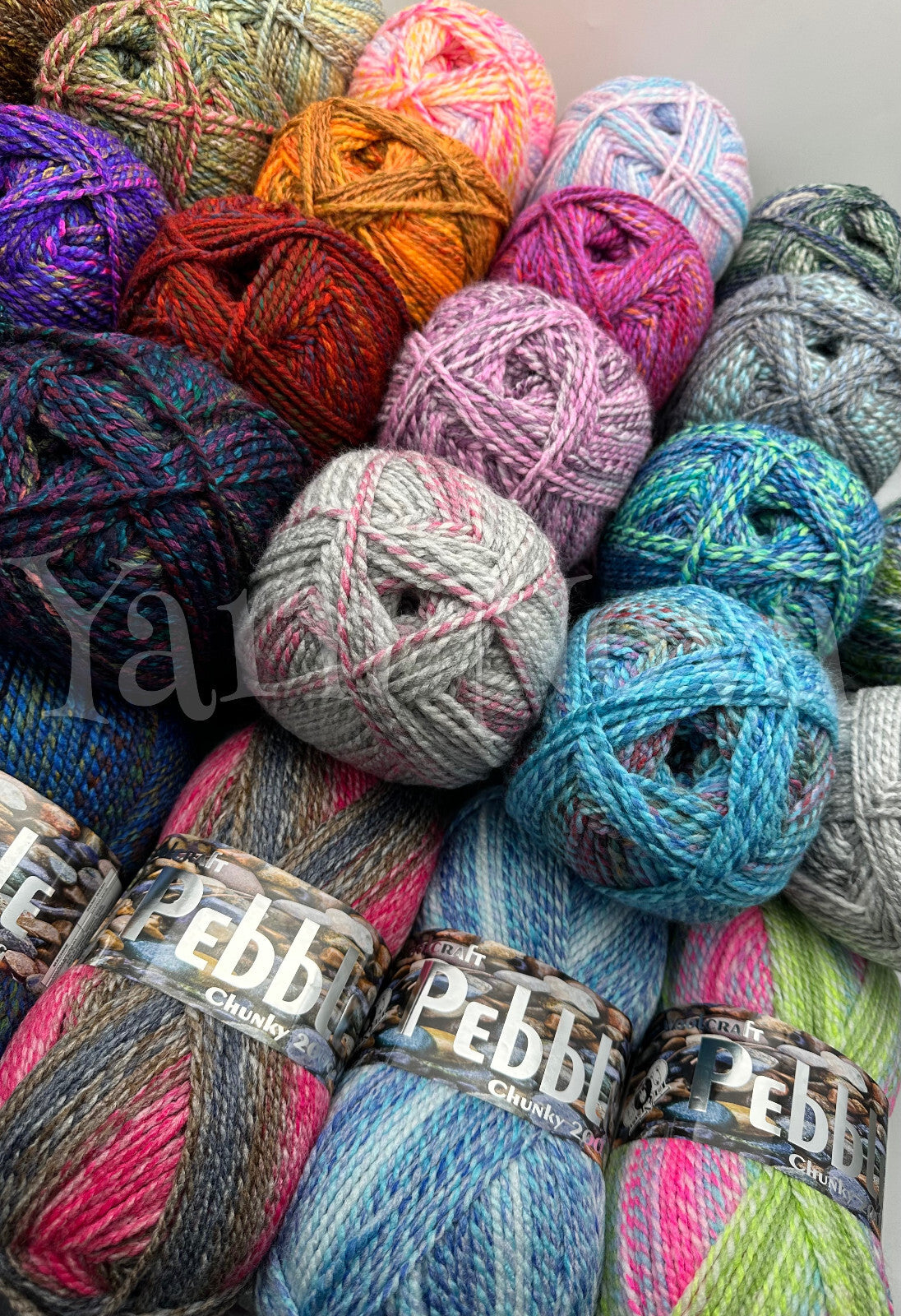 Woolcraft Pebble Chunky Knitting Crochet Yarn Wool - 200g - Choice 40+ Colours -