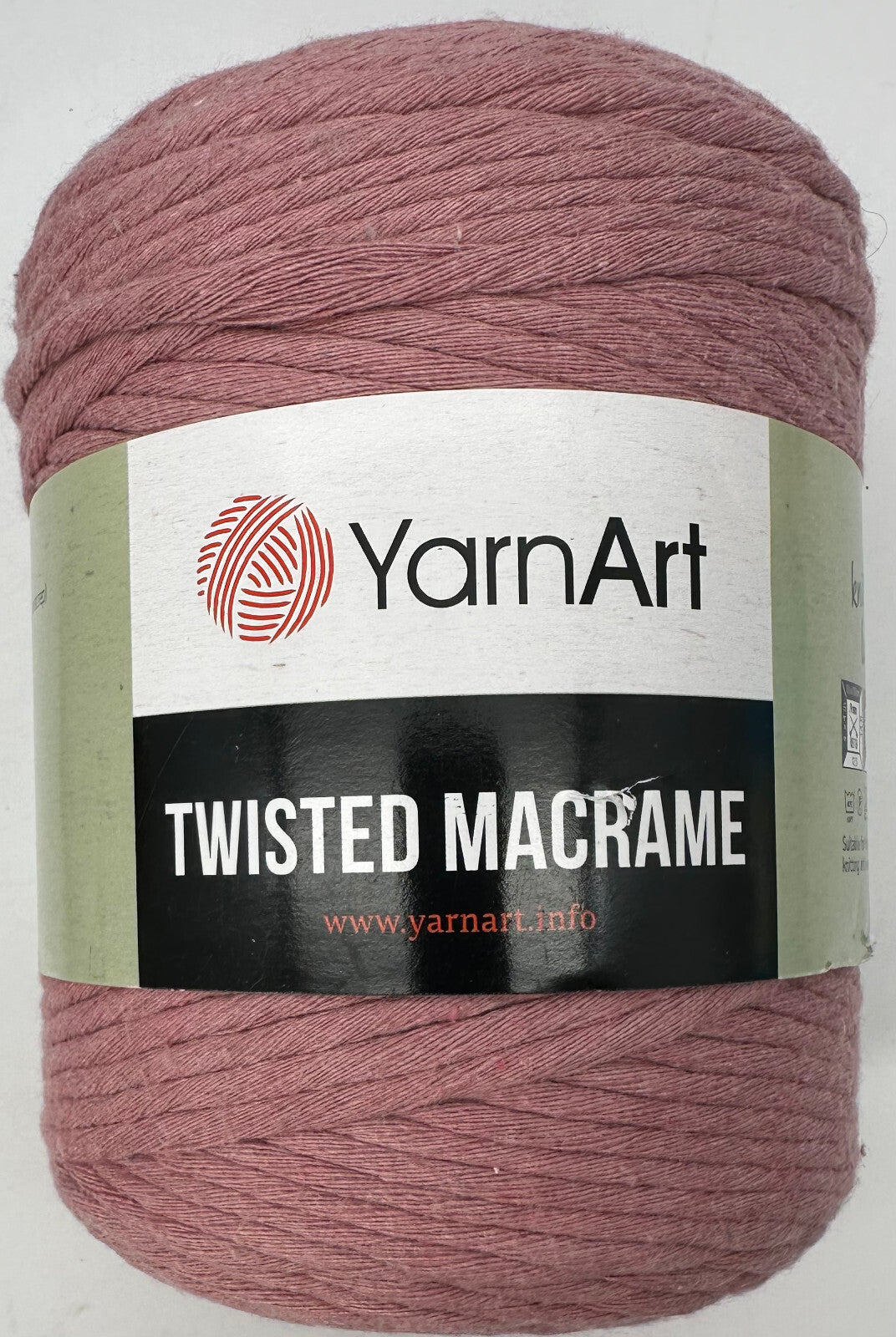 YarnArt Twisted Macrame Cord 4mm Single Twist Crochet Macrame Cord - 500g Rolls