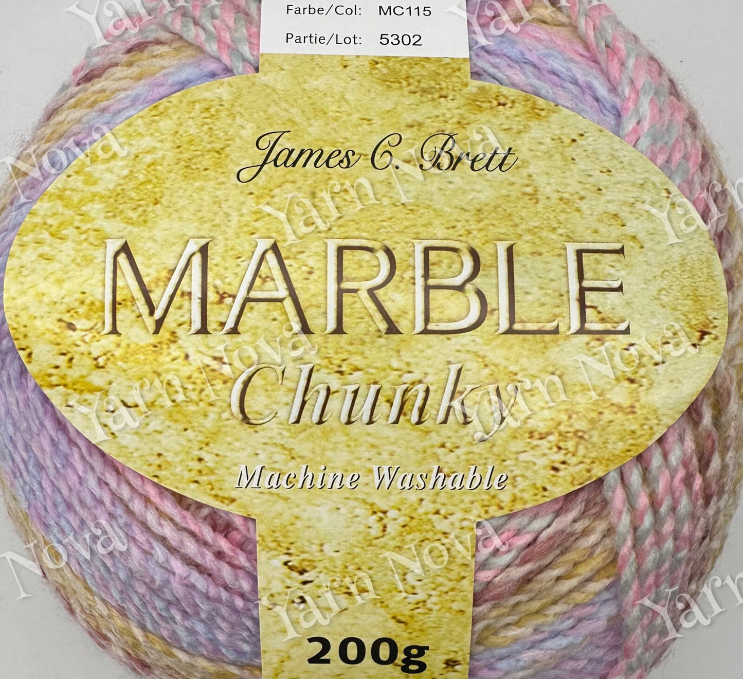 Marble Chunky Knitting Crochet Yarn Wool -James C Brett 200g Balls - All Colours