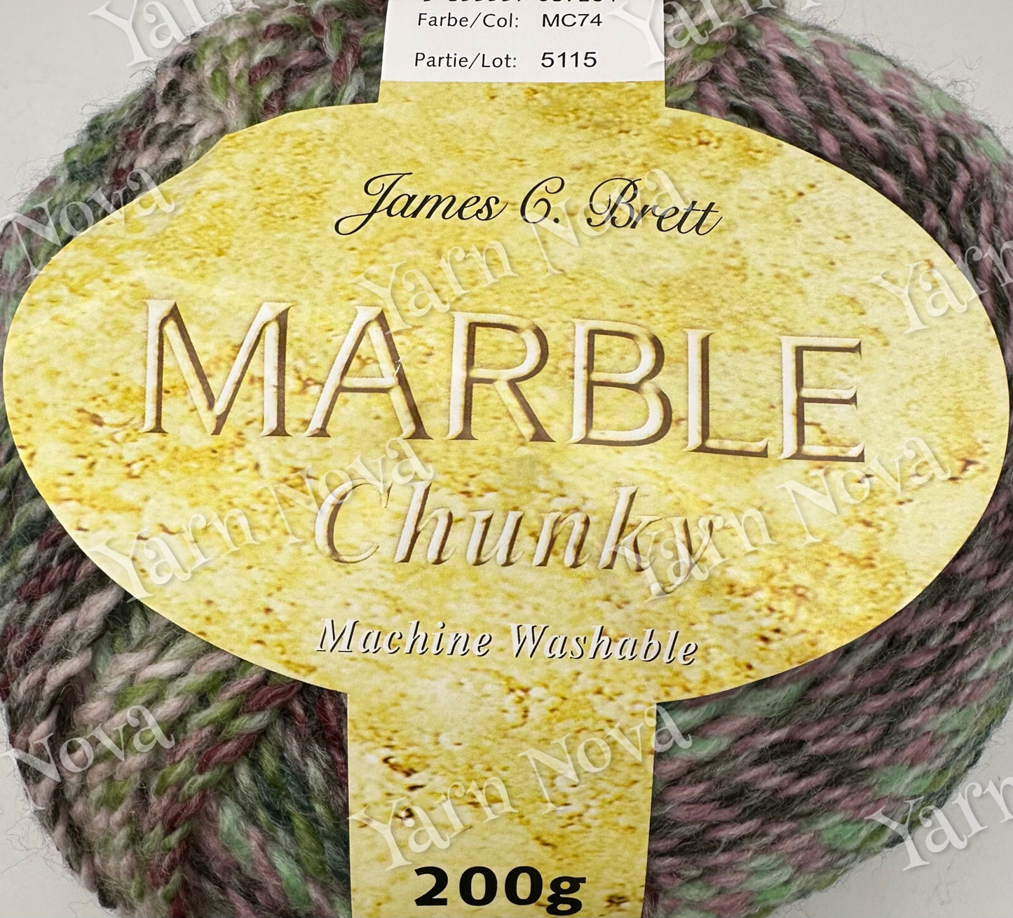 Marble Chunky Knitting Crochet Yarn Wool -James C Brett 200g Balls - All Colours