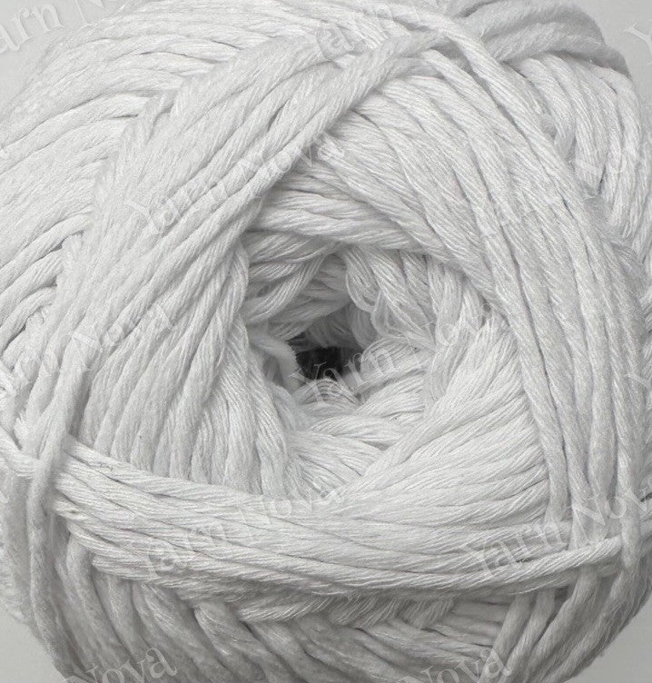 Vintage Cotton Yarn Knitting Crochet Yarn Wool - 5 x 100g Balls - V01 White